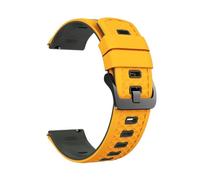 PIGLOLKINY 22mm Sport Slicone Strap Fit For OnePlus Watch 3 2 2R 46mm For OPPO X X2 4 Pro For Mi S4 S3 S1(Yellow Gray)