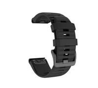 PIGLOLKINY 26 20 22mm For Garmin Fenix 7X 7 7s 6 6S 6X 5X 5 5S 3HR Forerunner 935 Silicone Band Quick Release Wrist Strap(Black,26mm Fenix 3 3HR)