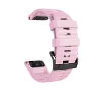 PIGLOLKINY 26 22mm Quick Fit Strap For Garmin Instinct 2X Solar Forerunner 970 965 955 Sport Bands Fenix 8 E 7 7X 6 6X Pro 5 5X(Pink,26mm QuickFit)