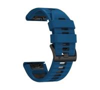 PIGLOLKINY 26 22mm Quick Fit Strap For Garmin Instinct 2X Solar Forerunner 970 965 955 Sport Bands Fenix 8 E 7 7X 6 6X Pro 5 5X(Blue Black,22mm QuickFit)