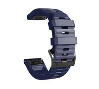 PIGLOLKINY 26 22mm Quick Fit Strap For Garmin Instinct 2X Solar Forerunner 970 965 955 Sport Bands Fenix 8 E 7 7X 6 6X Pro 5 5X(Midnight blue,26mm QuickFit)