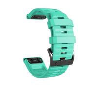 PIGLOLKINY 26 22mm Quick Fit Strap For Garmin Instinct 2X Solar Forerunner 970 965 955 Sport Bands Fenix 8 E 7 7X 6 6X Pro 5 5X(Teal,22mm QuickFit)