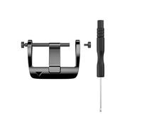 PIGLOLKINY 26mm Metal Buckle for Garmin Fenix 7X 5X 6X 3 3HR 8X Tactix7 Screw for Watch Strap Smartwatch Accessories(Black 26mm)