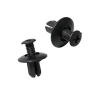 PIGLOLKINY 6mm Hole Plastic Push Pin Rivets Auto Fasteners For Car Fender Bumper Mudguard Inner Liner(10PCS)