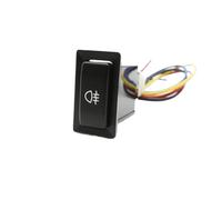 PIGLOLKINY Auto DRL LED Light Front Rear Fog Lamp Water Tap Switch Power Button ABS Fit For FJ Land Cruiser LC95(Rear fog light)