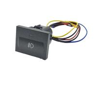 PIGLOLKINY Car Red LED DRL Light Packing Radar Power On Off Camera Mirror Switch Button Fit for Ford for Focus 2 Mk2 2009 2010 2011 Accessories(Front Fog Light)