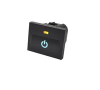 PIGLOLKINY Car Red LED DRL Light Packing Radar Power On Off Camera Mirror Switch Button Fit for Ford for Focus 2 Mk2 2009 2010 2011 Accessories(Power)