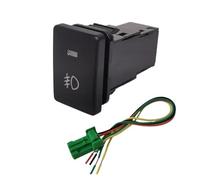 PIGLOLKINY Fit for Toyota for IZOA CHR Car Power On Off DRL P Radar Rear Trunk Push Button Parking Sensor Switch with Wire(Front Fog Light)