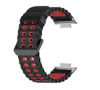 PIGLOLKINY Fit For Xiaomi For Redmi 5 4 Marine Sport Band For Miband 9 8 Pro Two Color Elastic Breathable Silicone Bracelet(Black Yellow,For redmi 5)