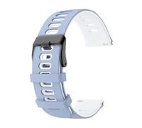 PIGLOLKINY For Garmin Approach J1/Venu 4 3 2 45mm/Forerunner 570 265 255 165/Vivoactive 6 5 Rubber Band Bracelet 20 22mm(Blue White,1pcs 20mm)