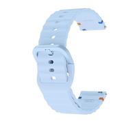 PIGLOLKINY For Garmin Approach J1/Venu 4 3 2 45mm/Forerunner 570 265 255 165/Vivoactive 6 5 Rubber Band Bracelet 20 22mm(Light blue,1pcs 20mm)