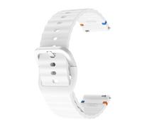 PIGLOLKINY For Garmin Approach J1/Venu 4 3 2 45mm/Forerunner 570 265 255 165/Vivoactive 6 5 Rubber Band Bracelet 20 22mm(White,1pcs 20mm)