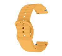 PIGLOLKINY For Garmin Approach J1/Venu 4 3 2 45mm/Forerunner 570 265 255 165/Vivoactive 6 5 Rubber Band Bracelet 20 22mm(Yellow,1pcs 20mm)