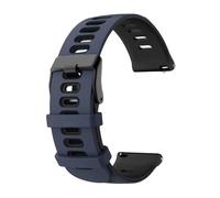 PIGLOLKINY For Garmin Approach J1/Venu 4 3 2 45mm/Forerunner 570 265 255 165/Vivoactive 6 5 Rubber Band Bracelet 20 22mm(Midnight blue Black,1pcs 22mm)