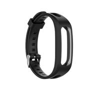 PIGLOLKINY For Huawei Band 3E & 4E Wrist Strap For Honor 4 Running Version Smart Wristbands Watch Soft Silicone Bracelet(Black,For Huawei Band 4e)