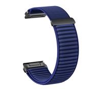 PIGLOLKINY QuickFit 22mm 26mm For Garmin E 47mm 51mm 7 7X 6 6X/Epix Pro/Enduro 3 Sport Nylon Strap Bracelet(Dark Blue,QuickFit 26mm)