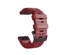 PIGLOLKINY QuickFit 22mm 26mm Strap For Garmin Descent G2 Instinct 3 E 45mm 50mm Fenix 8 7 7X/Tactix 7pro/Enduro Bracelet(Red 1,1PCS 22mm)