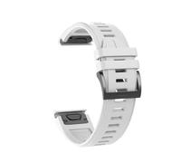 PIGLOLKINY QuickFit 22mm 26mm Strap For Garmin Descent G2 Instinct 3 E 45mm 50mm Fenix 8 7 7X/Tactix 7pro/Enduro Bracelet(White,1PCS 22mm)