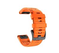 PIGLOLKINY QuickFit 22mm 26mm Strap For Garmin Descent G2 Instinct 3 E 45mm 50mm Fenix 8 7 7X/Tactix 7pro/Enduro Bracelet(Orange 1,1PCS 26mm)