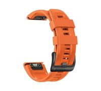 PIGLOLKINY QuickFit 22mm 26mm Strap For Garmin Descent G2 Instinct 3 E 45mm 50mm Fenix 8 7 7X/Tactix 7pro/Enduro Bracelet(Orange 2,1PCS 26mm)