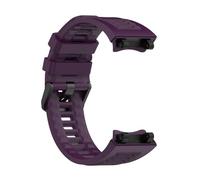 PIGLOLKINY Silicone Band For Amazfit Active Edge Strap Watchband Bracelet Accessories Replacement Wristband Smart Watch(Dark Purple)