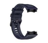 PIGLOLKINY Silicone Band For Amazfit Active Edge Strap Watchband Bracelet Accessories Replacement Wristband Smart Watch(Dark Blue)