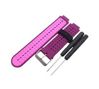 PIGLOLKINY Silicone Strap For Garmin Forerunner 235 220 230 630 620 735XT Smart Watch Band With Tools(Purple Pink)