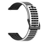 PIGLOLKINY Silicone Watch Strap 22mm For Suunto Vertical 2/RACE 2 S/Run/Ocean For 5 9 Peak Pro Wristband Bracelet(White Black)