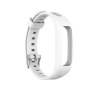 PIGLOLKINY Soft Silicone Sport Watch Band Wrist Strap For Huawei 3e 4e For Honor 4 Running Replacement Bracelet(White)