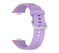 PIGLOLKINY Soft Sports Silicone Strap For Huawei Watch Fit 4 Pro 3 Replacement Band Watchband Bracelet For 4pro(PurPle,For Huawei Fit 4)