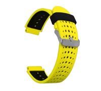 PIGLOLKINY Watch Strap For Garmin Forerunner 235 230 620 630 735XT 235Lite Watchband Smartwatch Band Silicone(Yellow-black,Forerunner 620)