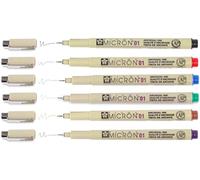 PIGMA MICRON 6 Fineliners 01- Pack of 6 Colours