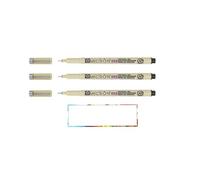 Pigma MICRON Sakura 003 Black. 3PCS and 1 card