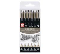 Pigma Micron Wallet 6 fineliners Black