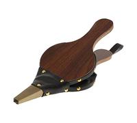 PIGMAMA Blower 38 x 17 cm Mini Bellows Manual Grill Blower Made of Wood Dark Brown Wood Grain DIY Leaf Vacuum Accessory for Fireplace and Grill Top Sale