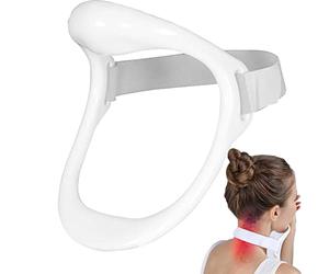 PIGMANA 3 Pcs Neck Brace - V Shape Neck Hump Corrector - Cervical Traction Neck Shoulder Relaxer Traction Device Improving forward Head Posture for Home Work School