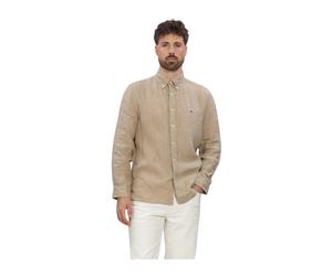 Pigment Dyed Li Solid Rf Shirt - male - Tommy Hilfiger - Casual Shirts - Beige - S - Shirts S