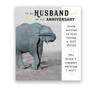 Pigment - Funnyworks - Anniversary Card for Husband - Husband Anniversary Cards - Wedding Anniversary Card - SC Certified - Made in the UK