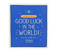 Pigment Good Luck Greeting Card - Attractive Design with Bright Colours, Writing and a Four leaf Clover - For Him or Her - Happy Jackson Range