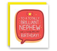 Pigment - Happy Jackson - Nephew Birthday Card - Brilliant Nephew Brilliant Birthday -Made in the UK - GF7111B - 160x176 - for Male
