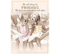 Pigment Productions Funny Birthday Card for Friend - 'Friends Who Know Too Much' Retro Style Hammock Design - Humorous Greeting Card for Women