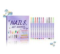 Pigment Tool, Sophisticated Polymer Agent, Rapid Setting Liquid, Water Resistant Fingernail Decoration, Designing Sketching Coloring Patterns, Youth Grown-ups Beginner Artists Set