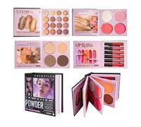 Pigmented Eyeshadow Palette Long-Lasting Waterproof Matte Shimmer Lip Gloss