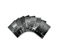 Pigna, By Night Notebook Glossy Painted Cover A4 21 x 29.7 cm, 42 Sheets 80 g/m², Ruled Sheets with Margins for 4th and 5th Grade, Assorted Covers, Pack of 10