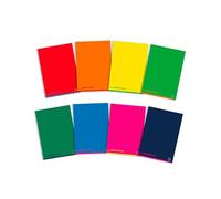 Pigna Colours 02308755M A4 Notebook, 5 m Ruling, 5 mm Squares for 2nd and 3rd Elementary, Paper 80 g/m2, Pack of 10