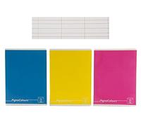 Pigna Colours - Pack of 10 A5 Notebooks, Assorted Colors, 0A, First/Second Grade