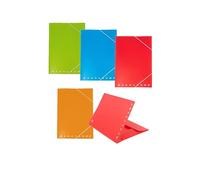 Pigna, Document Folder with Elastic Monochrome PPL with Elastic, Spine 1.2, Format 26 x 35.5 cm, Pack of 6