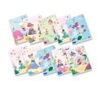 Pigna, Maxi Notebook Sirene, A4 21 x 29.7 cm, 80 Pages + Lapel, Paper 80 g/m², Inside 10, Square 1 cm, Assorted Covers, 10 Pieces