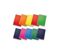 Pigna, PignaColours A5 Notebooks, 5M Interior, 5 mm Square, Without Margin, 80 g, Assorted Covers, 10
