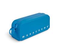 Pigna, Soft Silicone Pencil Case, Neon Monochrome with Zipper, Light Blue, Pack of 1